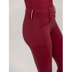Pantalon Tommy Hilfiger Equestrian Vermont grip genoux femme Rouge