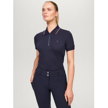 Polo à zip Tommy Hilfiger Equestrian Camden manches courtes femme Polo à zip Tommy Hilfiger Equestrian Camden manches courtes femme