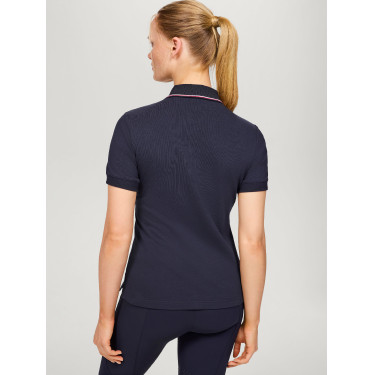 Polo à zip Tommy Hilfiger Equestrian Camden manches courtes femme Polo à zip Tommy Hilfiger Equestrian Camden manches courtes femme