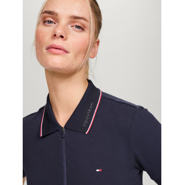 Polo à zip Tommy Hilfiger Equestrian Camden manches courtes femme Polo à zip Tommy Hilfiger Equestrian Camden manches courtes femme