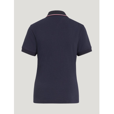 Polo à zip Tommy Hilfiger Equestrian Camden manches courtes femme Polo à zip Tommy Hilfiger Equestrian Camden manches courtes femme