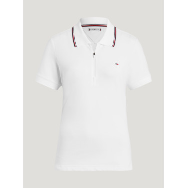Polo à zip Tommy Hilfiger Equestrian Camden manches courtes femme Polo à zip Tommy Hilfiger Equestrian Camden manches courtes femme