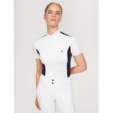 Polo de concours Tommy Hilfiger Equestrian Avon manches courtes femme Polo de concours Tommy Hilfiger Equestrian Avon manches courtes femme