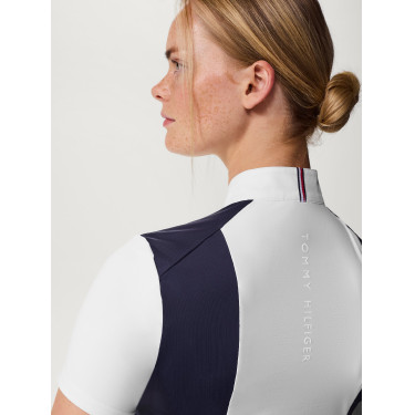 Polo de concours Tommy Hilfiger Equestrian Avon manches courtes femme Polo de concours Tommy Hilfiger Equestrian Avon manches courtes femme