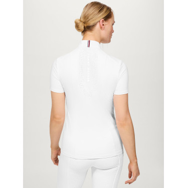 Polo de concours Tommy Hilfiger Equestrian Avon manches courtes femme Blanc Polo de concours Tommy Hilfiger Equestrian Avon manches courtes femme Blanc