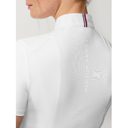 Polo de concours Tommy Hilfiger Equestrian Avon manches courtes femme Blanc Polo de concours Tommy Hilfiger Equestrian Avon manches courtes femme Blanc