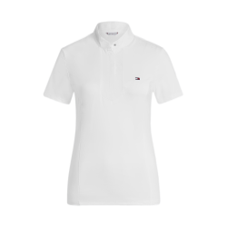 Polo de concours Tommy Hilfiger Equestrian Avon manches courtes femme Blanc Polo de concours Tommy Hilfiger Equestrian Avon manches courtes femme Blanc