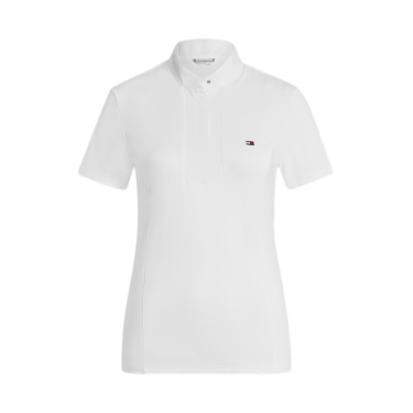 Polo de concours Tommy Hilfiger Equestrian Avon manches courtes femme Blanc Polo de concours Tommy Hilfiger Equestrian Avon manches courtes femme Blanc