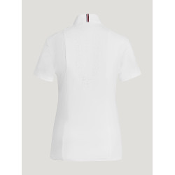 Polo de concours Tommy Hilfiger Equestrian Avon manches courtes femme Blanc Polo de concours Tommy Hilfiger Equestrian Avon manches courtes femme Blanc