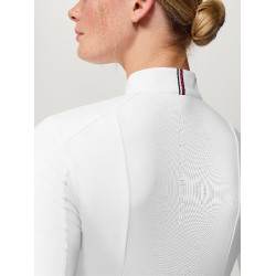 Polo de concours Tommy Hilfiger Equestrian Avon manches longues femme Blanc