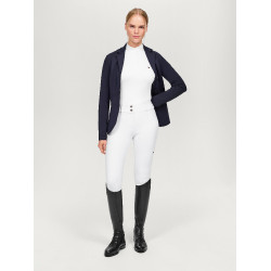 Polo de concours Tommy Hilfiger Equestrian Avon manches longues femme Blanc