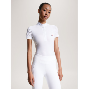 Polo de concours Tommy Hilfiger Equestrian Chelsea Cooling manches courtes femme Polo de concours Tommy Hilfiger Equestrian Chelsea Cooling manches courtes femme
