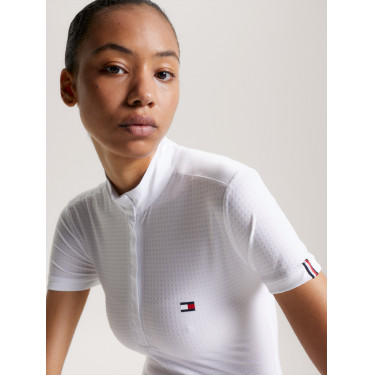 Polo de concours Tommy Hilfiger Equestrian Chelsea Cooling manches courtes femme Polo de concours Tommy Hilfiger Equestrian Chelsea Cooling manches courtes femme