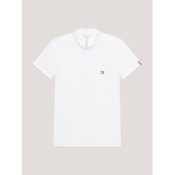 Polo de concours Tommy Hilfiger Equestrian Chelsea Cooling manches courtes femme