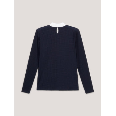 Polo de concours Tommy Hilfiger Equestrian Chelsea Cooling manches longues femme Polo de concours Tommy Hilfiger Equestrian Chelsea Cooling manches longues femme