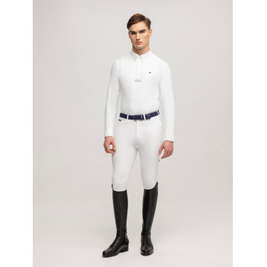 Polo de concours Tommy Hilfiger Equestrian Columbus manches longues homme Polo de concours Tommy Hilfiger Equestrian Columbus manches longues homme