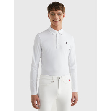 Polo de concours Tommy Hilfiger Equestrian Fresh Air Performance manches longues homme Polo de concours Tommy Hilfiger Equestrian Fresh Air Performance manches longues homme