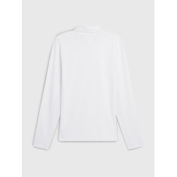Polo de concours Tommy Hilfiger Equestrian Fresh Air Performance manches longues homme Blanc Polo de concours Tommy Hilfiger Equestrian Fresh Air Performance manches longues homme Blanc