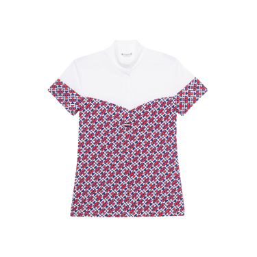 Polo de concours Tommy Hilfiger Equestrian Madison Monogram manches courtes femme Polo de concours Tommy Hilfiger Equestrian Madison Monogram manches courtes femme