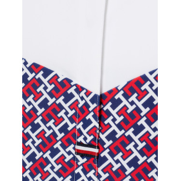 Polo de concours Tommy Hilfiger Equestrian Madison Monogram manches courtes femme Polo de concours Tommy Hilfiger Equestrian Madison Monogram manches courtes femme