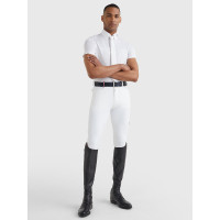 Polo de concours Tommy Hilfiger Equestrian manches courtes homme Blanc