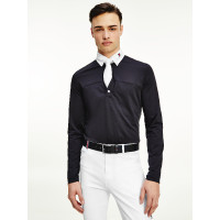 Polo de concours Tommy Hilfiger Equestrian manches longues homme Bleu marine
