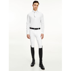 Polo de concours Tommy Hilfiger Equestrian manches longues homme Blanc Polo de concours Tommy Hilfiger Equestrian manches longues homme Blanc