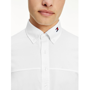 Polo de concours Tommy Hilfiger Equestrian manches longues homme Blanc Polo de concours Tommy Hilfiger Equestrian manches longues homme Blanc