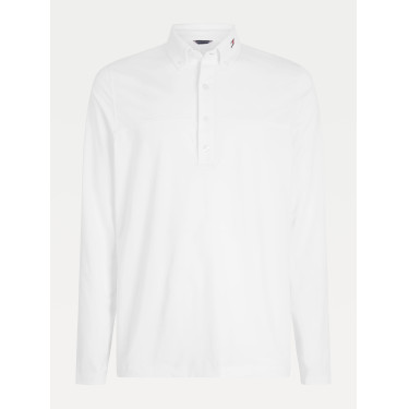 Polo de concours Tommy Hilfiger Equestrian manches longues homme Blanc Polo de concours Tommy Hilfiger Equestrian manches longues homme Blanc