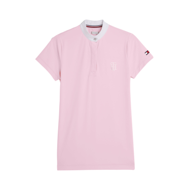 Polo de concours Tommy Hilfiger Equestrian Performance Strass manches courtes femme Polo de concours Tommy Hilfiger Equestrian Performance Strass manches courtes femme