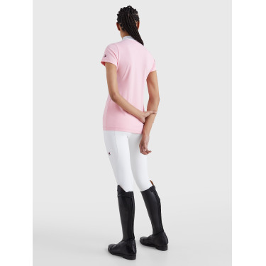 Polo de concours Tommy Hilfiger Equestrian Performance Strass manches courtes femme Polo de concours Tommy Hilfiger Equestrian Performance Strass manches courtes femme