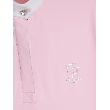 Polo de concours Tommy Hilfiger Equestrian Performance Strass manches courtes femme Polo de concours Tommy Hilfiger Equestrian Performance Strass manches courtes femme