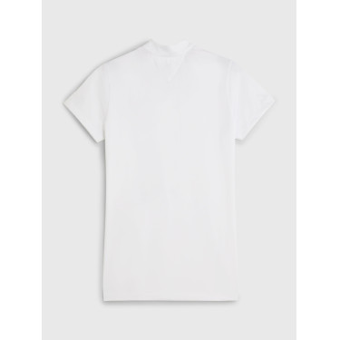 Polo de concours Tommy Hilfiger Equestrian Performance Strass manches courtes femme Blanc Polo de concours Tommy Hilfiger Equestrian Performance Strass manches courtes femme Blanc