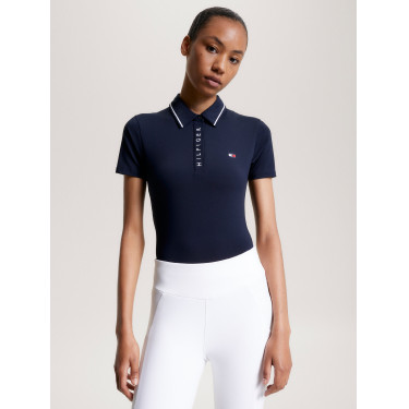 Polo Tommy Hilfiger Equestrian Harlem manches courtes femme Polo Tommy Hilfiger Equestrian Harlem manches courtes femme