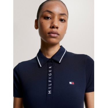 Polo Tommy Hilfiger Equestrian Harlem manches courtes femme Polo Tommy Hilfiger Equestrian Harlem manches courtes femme