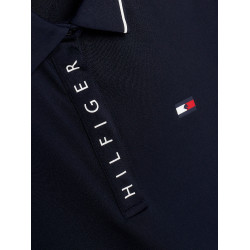 Polo Tommy Hilfiger Equestrian Harlem manches courtes femme Bleu marine