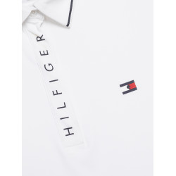Polo Tommy Hilfiger Equestrian Harlem manches courtes femme Blanc