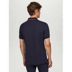 Polo Tommy Hilfiger Equestrian Harrison manches courtes homme Bleu marine