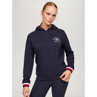 Sweat à capuche Tommy Hilfiger Equestrian Richmond femme Bleu marine