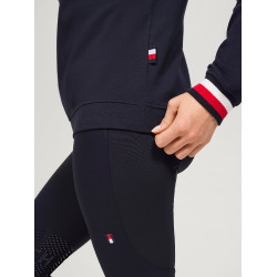 Sweat à capuche Tommy Hilfiger Equestrian Richmond femme Bleu marine
