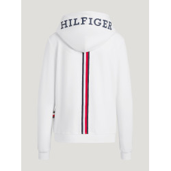 Sweat zippé Tommy Hilfiger Equestrian Kingston femme Ecru Sweat zippé Tommy Hilfiger Equestrian Kingston femme Ecru