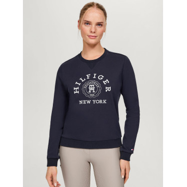Sweat graphique Tommy Hilfiger Equestrian Evans femme Bleu marine Sweat graphique Tommy Hilfiger Equestrian Evans femme Bleu marine