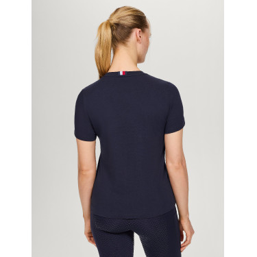 T-shirt Tommy Hilfiger Equestrian Belmont manches courtes à strass femme T-shirt Tommy Hilfiger Equestrian Belmont manches courtes à strass femme