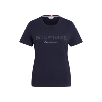 T-shirt Tommy Hilfiger Equestrian Belmont manches courtes à strass femme