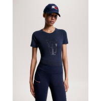 T-shirt Tommy Hilfiger Equestrian Manhattan manches courtes femme