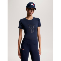 T-shirt Tommy Hilfiger Equestrian Manhattan manches courtes femme