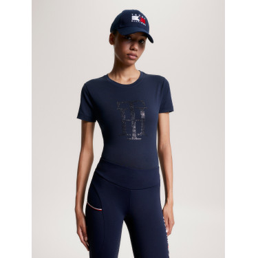 T-shirt Tommy Hilfiger Equestrian Manhattan manches courtes femme T-shirt Tommy Hilfiger Equestrian Manhattan manches courtes femme