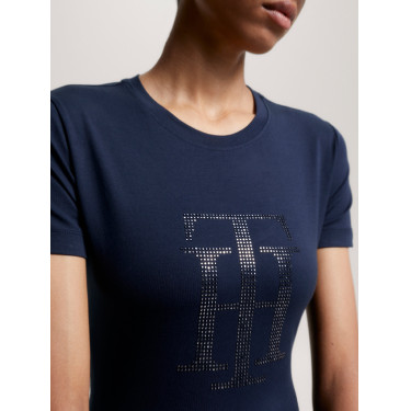 T-shirt Tommy Hilfiger Equestrian Manhattan manches courtes femme T-shirt Tommy Hilfiger Equestrian Manhattan manches courtes femme