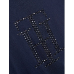 T-shirt Tommy Hilfiger Equestrian Manhattan manches courtes femme Bleu marine T-shirt Tommy Hilfiger Equestrian Manhattan manches courtes femme Bleu marine