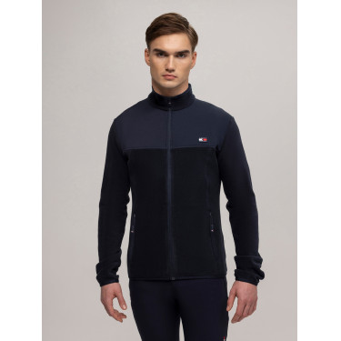 Veste Tommy Hilfiger Equestrian Michigan fleece homme Bleu marine